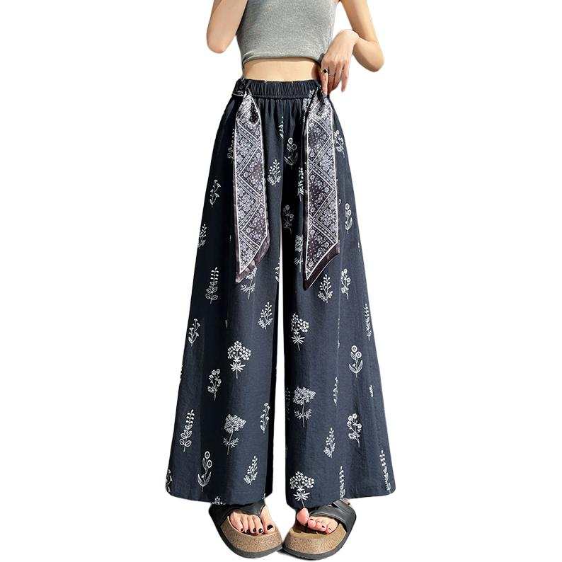 JBBCN Casual Pants Women's Moderate Wide Leg Pants
