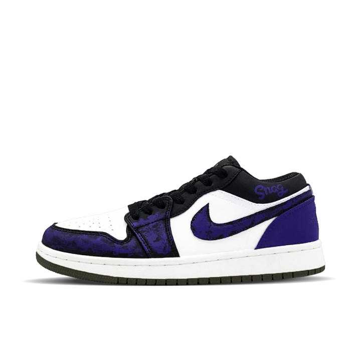 Jordan Jordan Air Jordan 1 Purple Mist Synthetic Leather, Leather Slip Resistant Abrasion Resistant Low top
