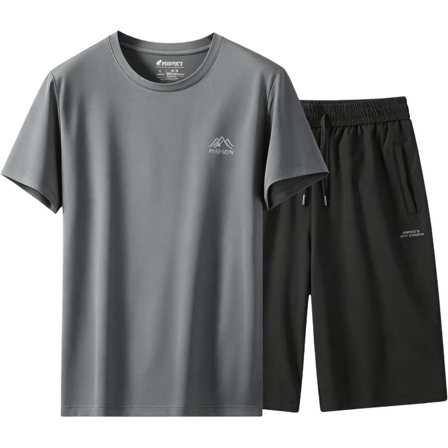 Lnga Landgre Casual Sportswear Men's Crew Neck Thin
