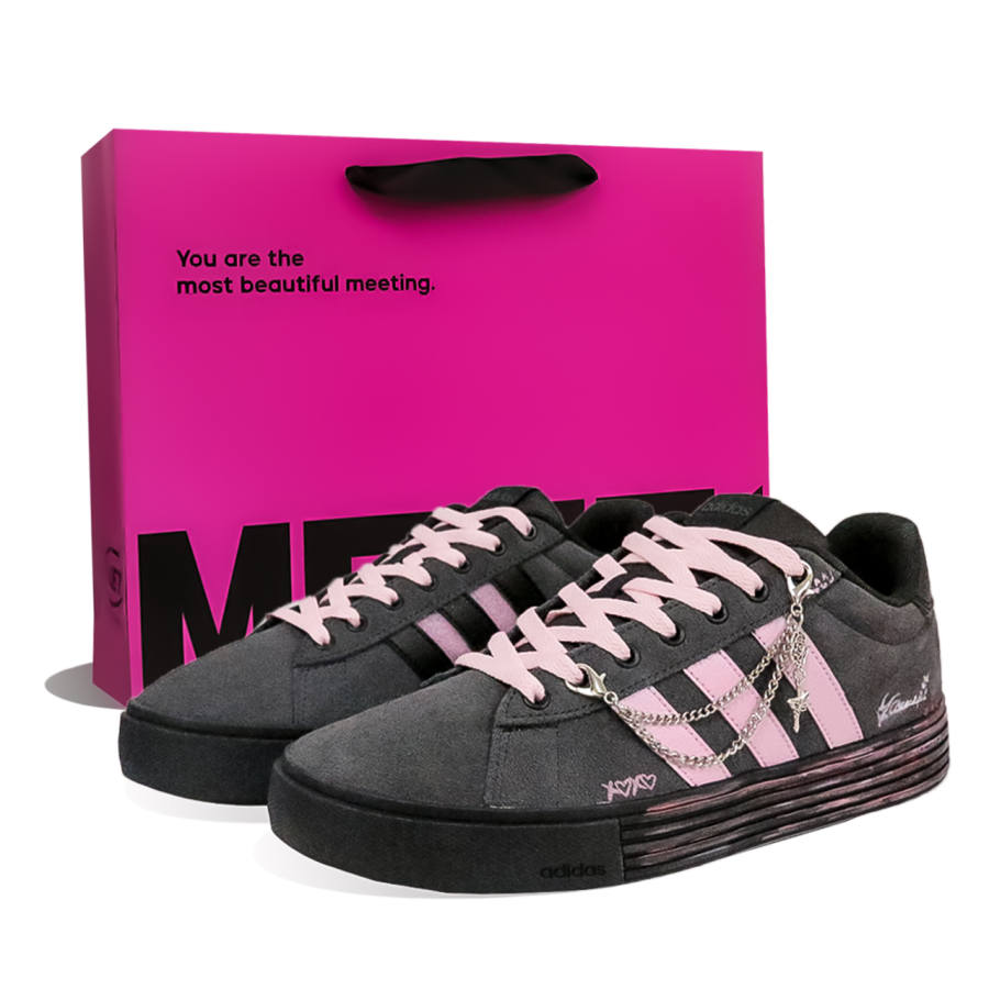 Adidas Adidas Daily 4.0 Pink Trace, Shopping Bag, Couple, Favor, Girlfriend Slip Resistant Cushioning Abrasion Resistant