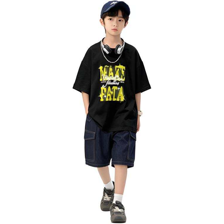 TNTX Kids Casual Sportswear Crew Neck Thin Stretch