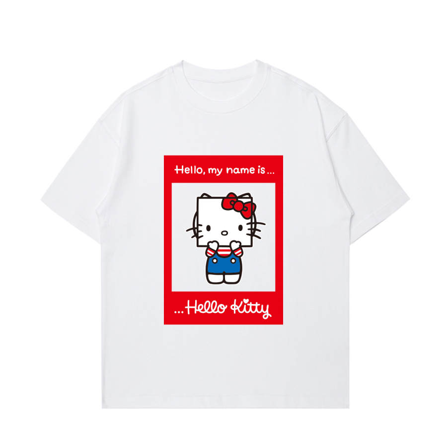 Sanrio x Hello Kitty Summer Drop Shoulder Sleeve T Shirt Women's
