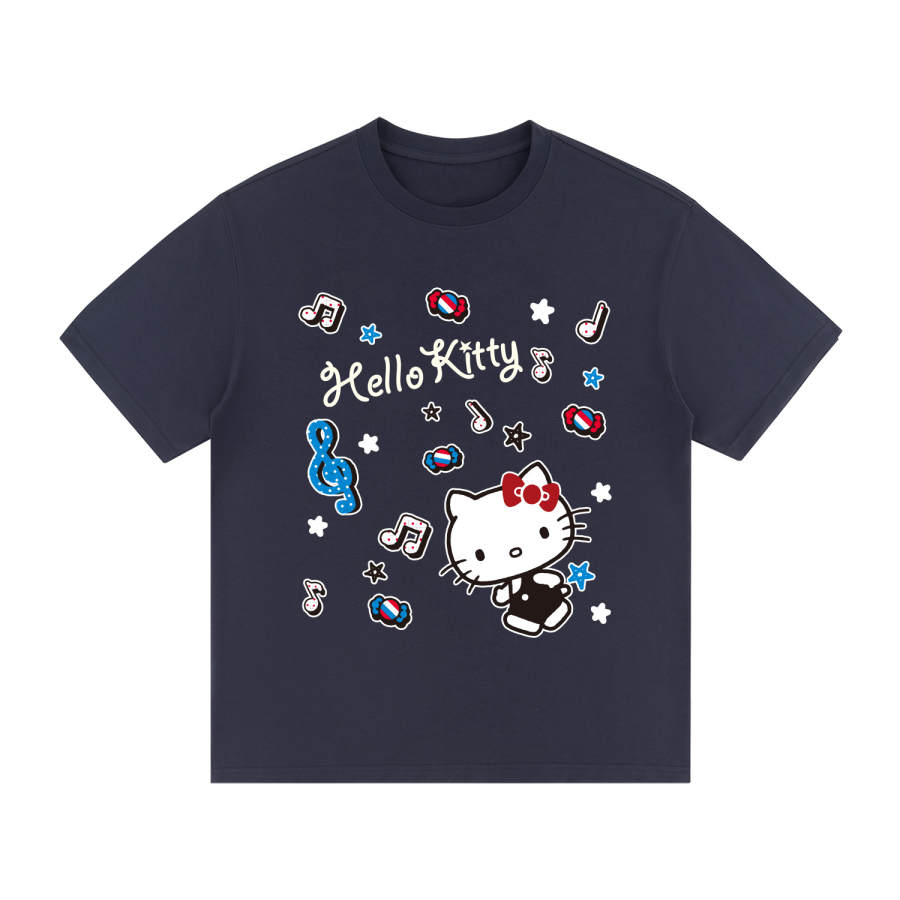 Sanrio x Hello Kitty Summer Drop Shoulder Sleeve T Shirt Women's