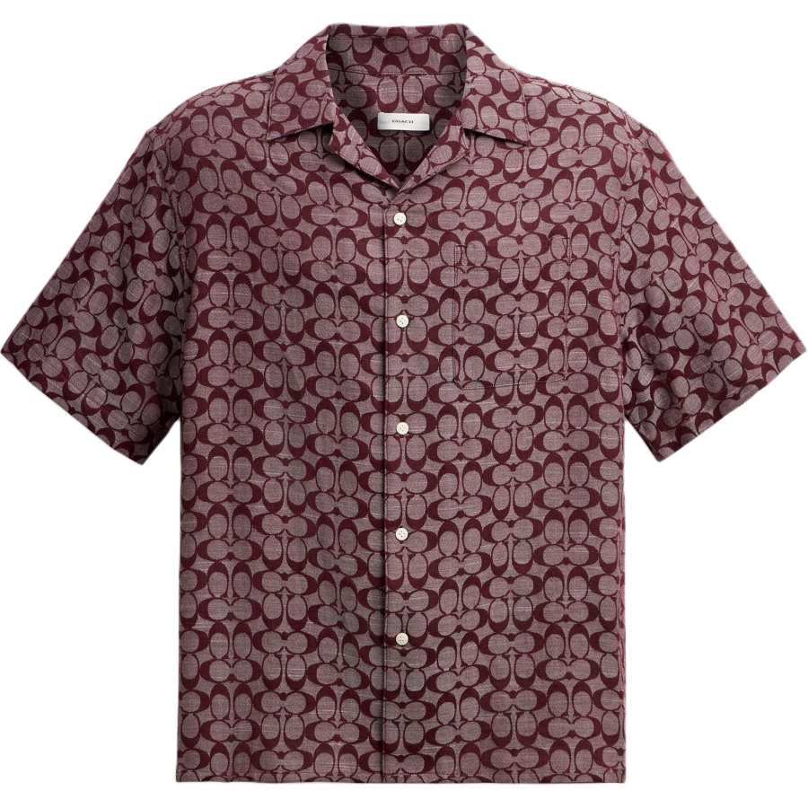 COACH COACH Shirts Men's Redcurrant Lapel Moderate