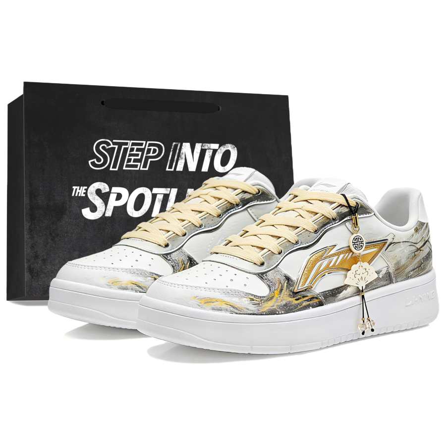 Li-Ning Li Ning Floating Boat Slip Resistant, Abrasion Resistant, Lightweight Low top Skateboard Shoes Unisex