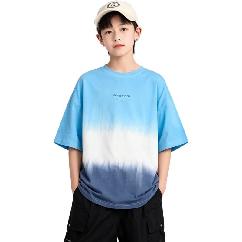YALU Grade School T Shirts Crew Neck Thin