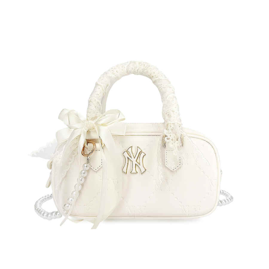 MLB MLB Artificial Leather Crossbody Handbag Regular Women's White