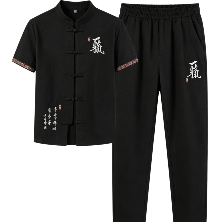 Lnga Landgre Tang Suits Men's Stand Collar Thin