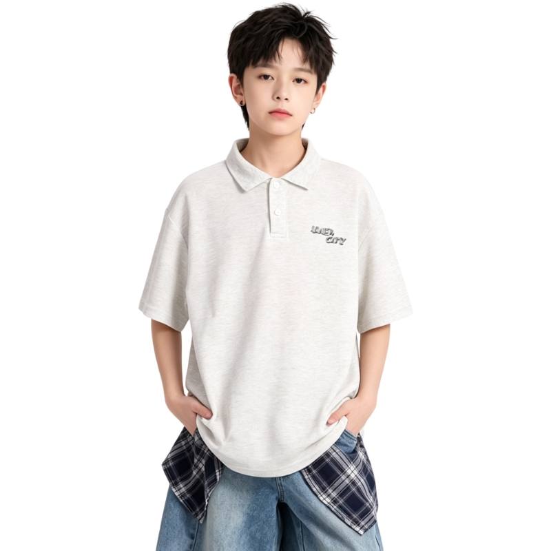 YALU Grade School Polo Shirts Polo Collar Moderate