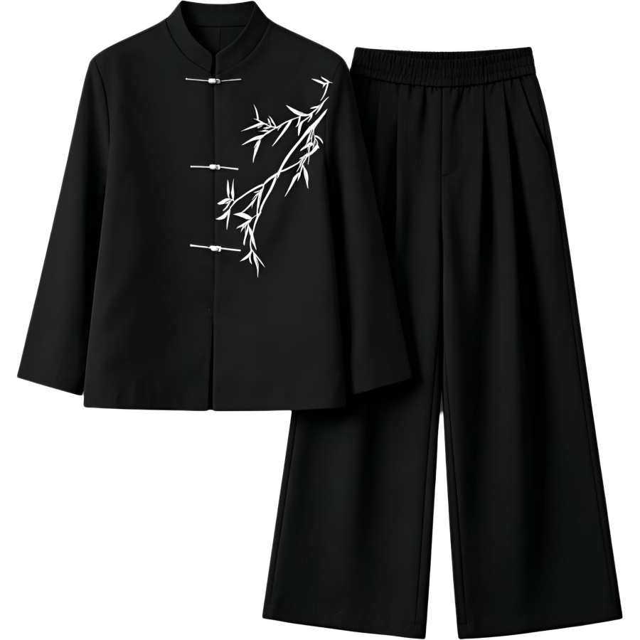 Lnga Landgre Business Suits Men's Stand Collar Moderate