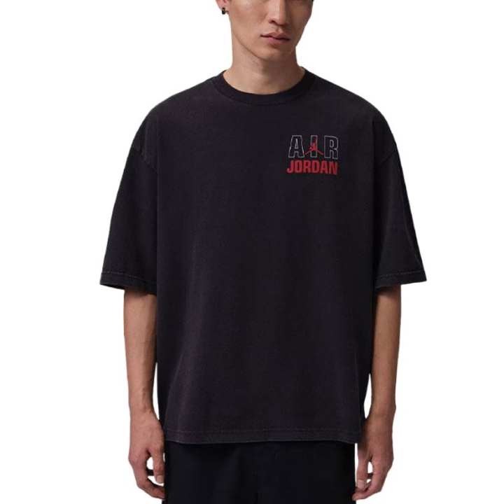 Jordan Jordan Air T Shirts Men's Black Crew Neck