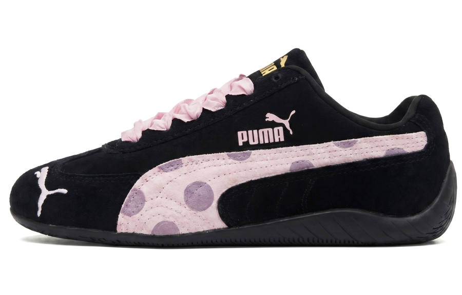 PUMA Speedcat Low top Casual Shoes Unisex Black Pink