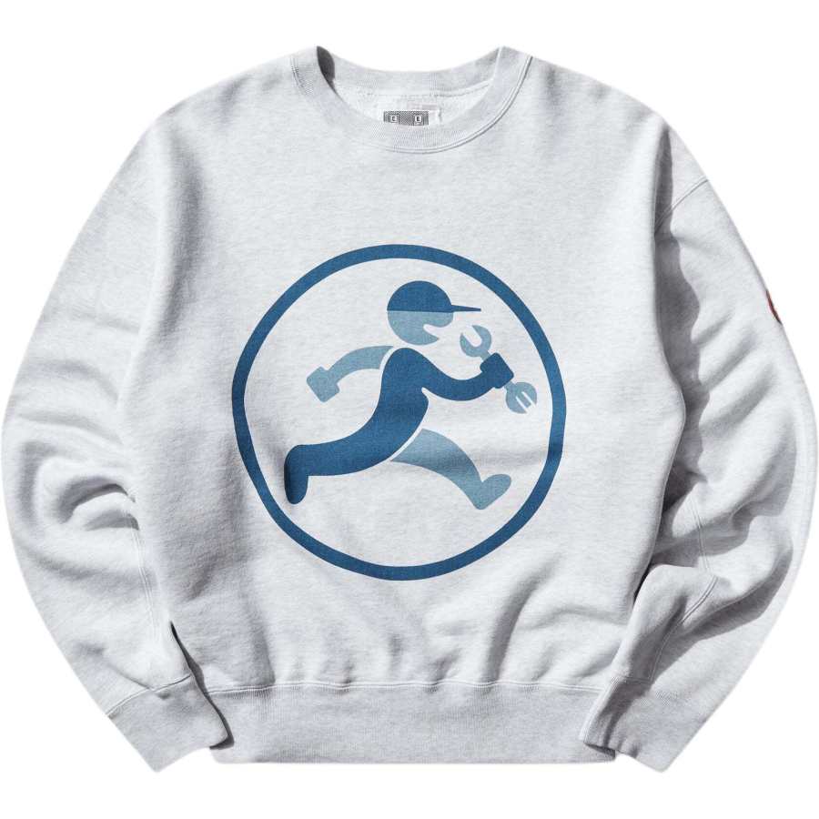 Cav Empt Cav Empt Crewneck Sweatshirt Grey Sweatshirt Men's