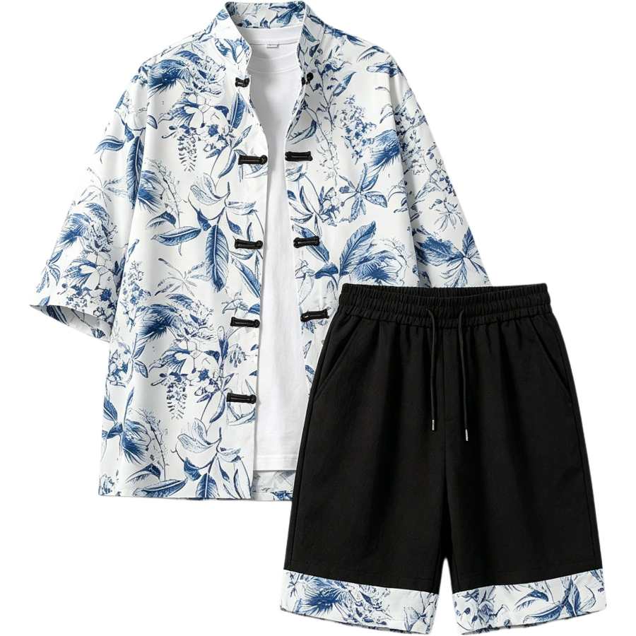 Lnga Landgre Casual Sportswear Men's Mandarin Collar Thin