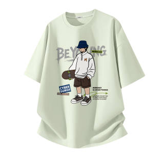 MINISO T Shirts Unisex Crew Neck Moderate Heavyweight