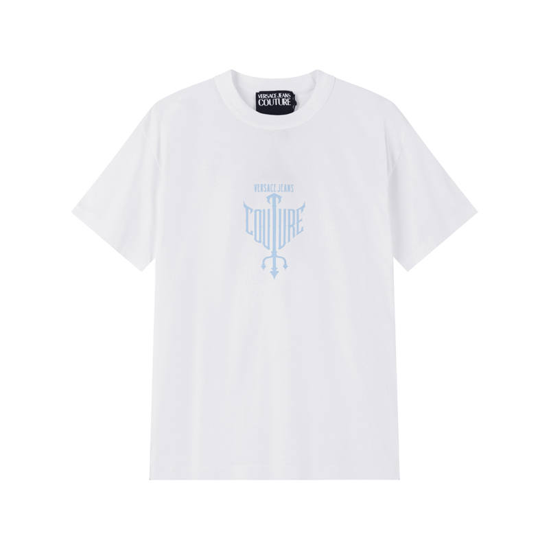 VERSACE JEANS COUTURE Short Sleeved T Shirts Men's White