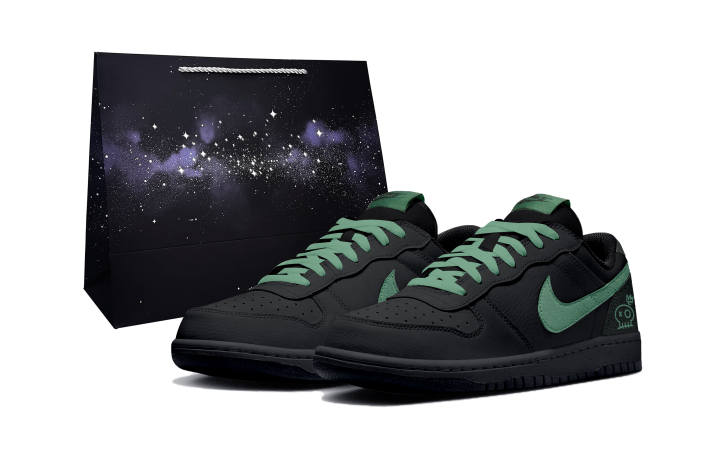 Nike Nike Big Abrasion Resistant Breathable Low top Skateboard Shoes Men's Black Green