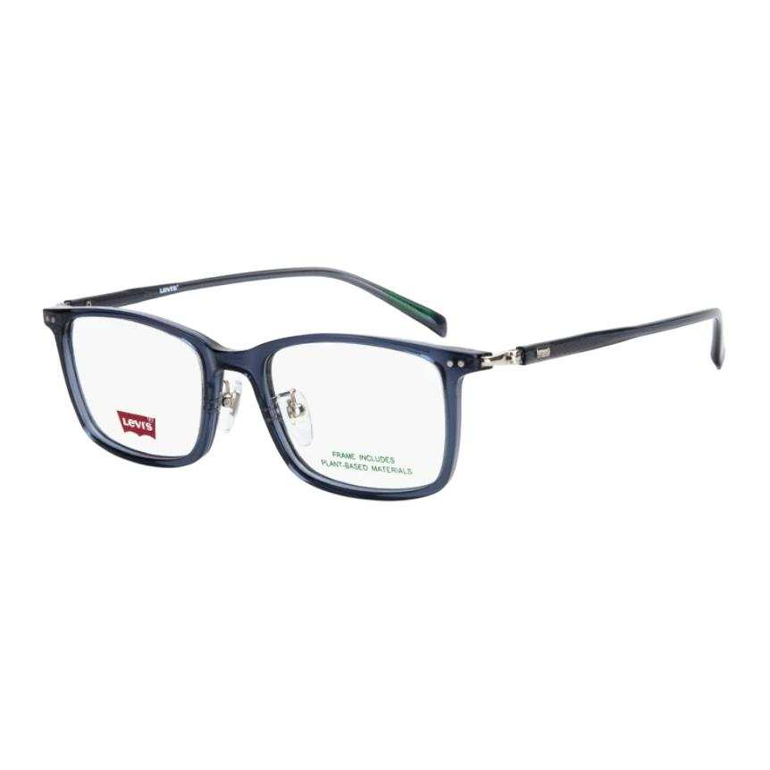 Levis Levis Plate Square Prescription Glasses Unisex Transparent Blue