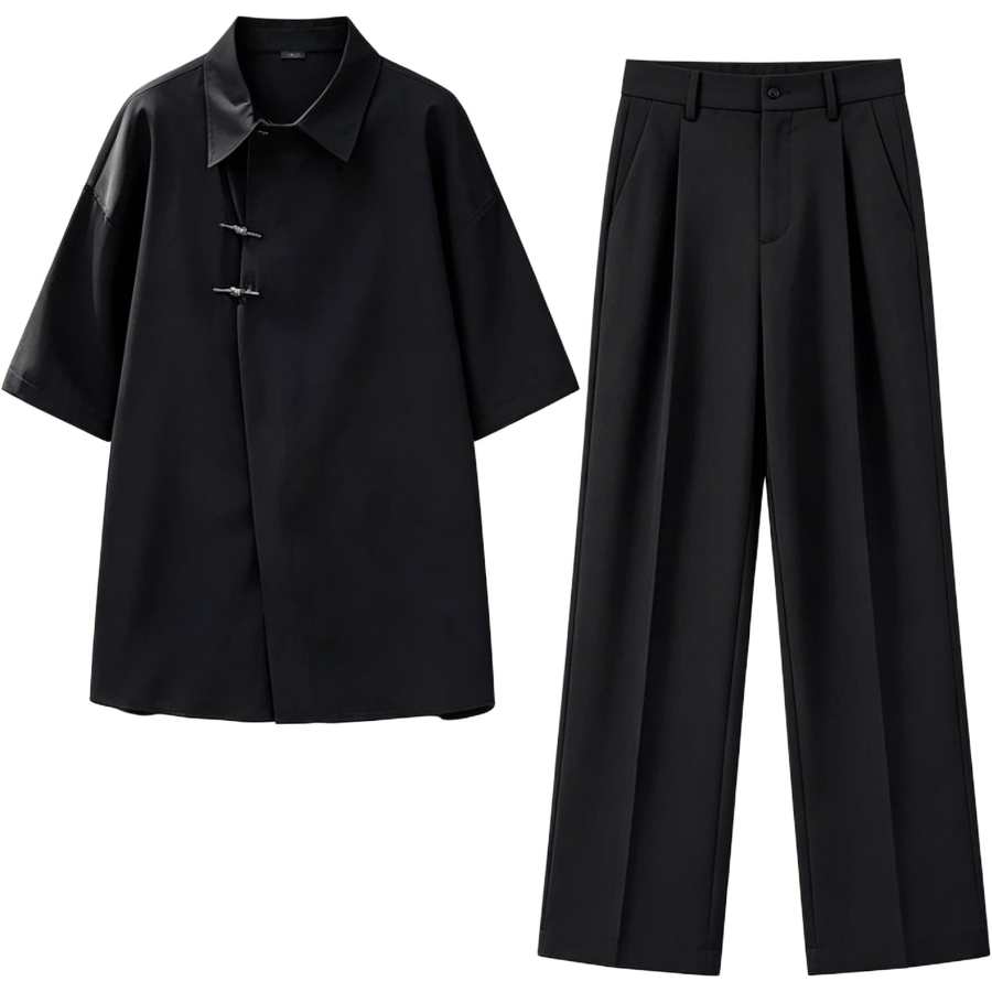 Lnga Landgre Casual Sportswear Men's Lapel Thin