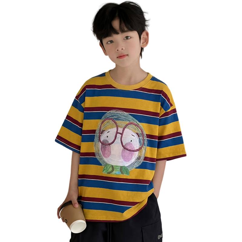 YALU Grade School T Shirts Crew Neck Moderate