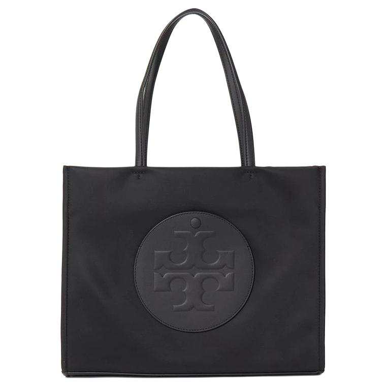 TORY BURCH Ella Fabric+Artificial Leather Shoulder Bag Small Women's Black