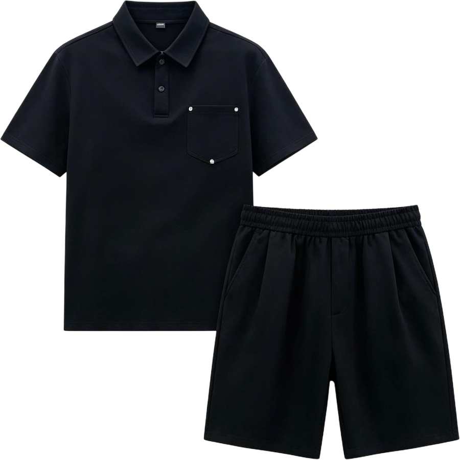 Lnga Landgre Casual Sportswear Men's Polo Collar Thin