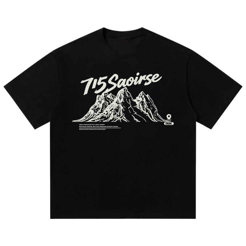 PEAK T Shirts Unisex Crew Neck Moderate Straight Fit