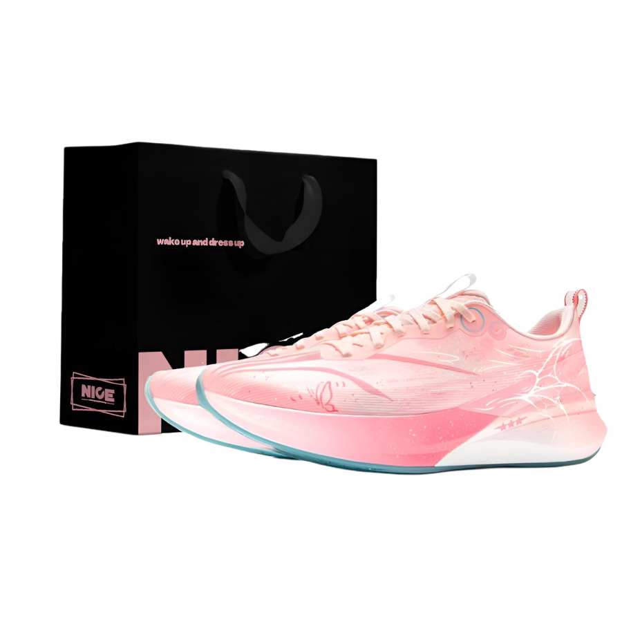 Li-Ning Li Ning Red Hare 8PRO Cushioning Abrasion Resistant Coverage Low top Casual Running Shoes Men's Pink