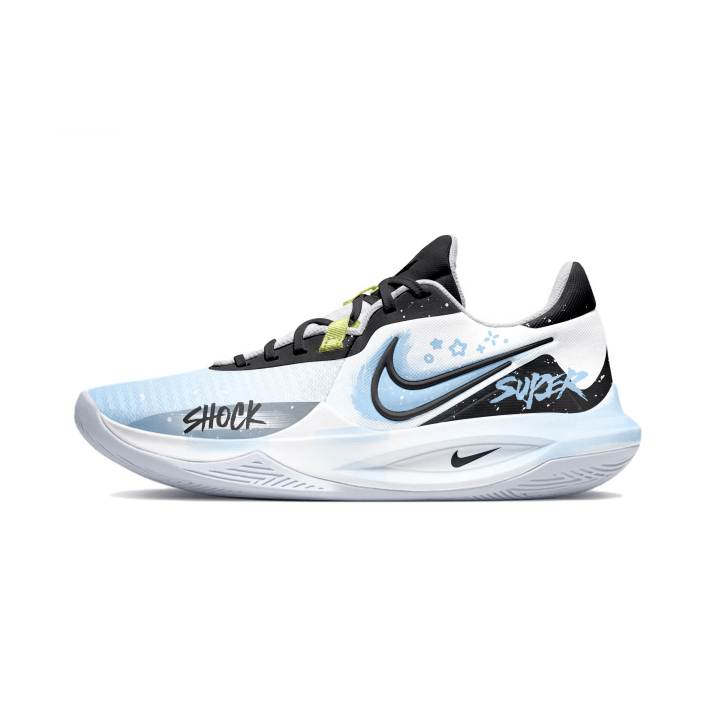 Nike Nike Precision 6 Abrasion Resistant, Impact Resistant Low top Basketball Shoes Men's Blue Black