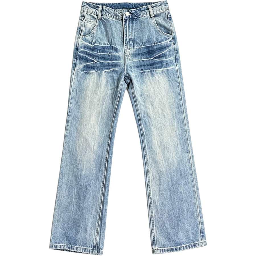 Lnga Landgre Jeans Men's Blue Moderate Flared Pants