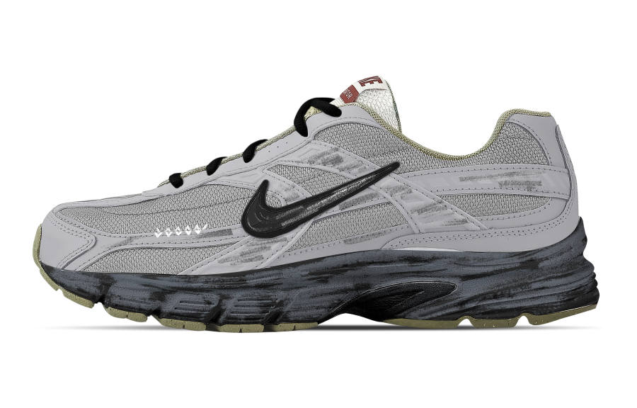 Nike Nike Initiator Breathable Support Low top Casual Running Shoes Men's Gray Black