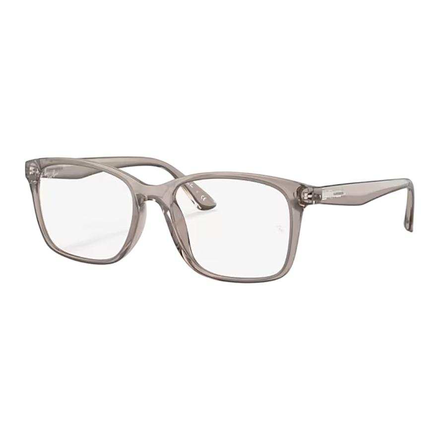 RayBan Injection Molding Square Prescription Glasses Unisex Transparent Gray