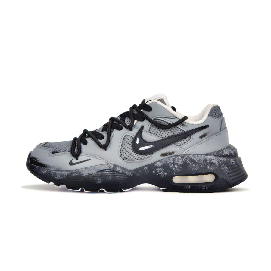Nike Nike Air Max Fusion Cushioning Abrasion Resistant Low top Running Shoes Unisex Gray Black
