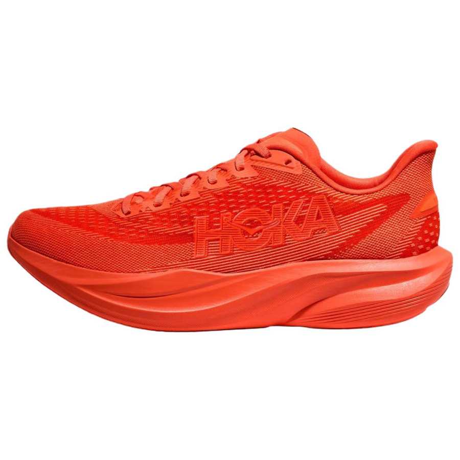 HOKA ONE ONE MACH 7 Abrasion Resistant Breathable Running Shoes Men's Sweet Pepper Red