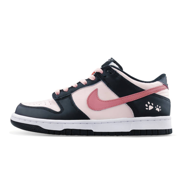 Nike Nike Dunk Claw Blossom Leather Lightweight Cushioning Waterproof Slip Resistant Low top Kids' Skateboarding Shoes