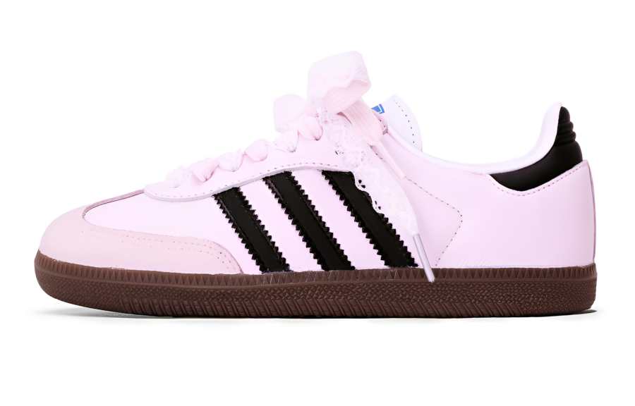 Adidas Originals SAMBA OG Synthetic Leather Slip Resistant Abrasion Resistant Low top Kids' Skateboarding Shoes