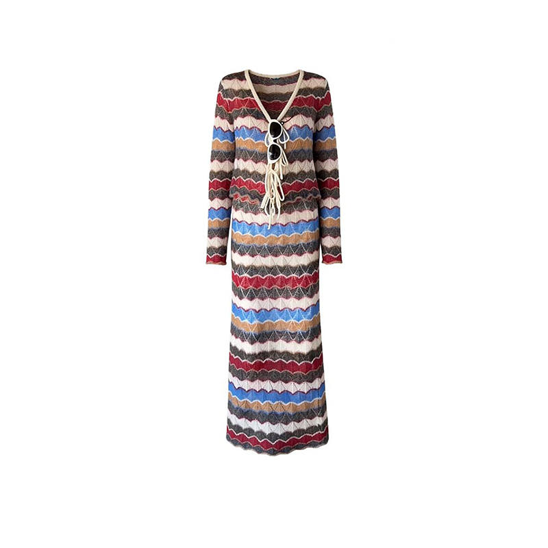 MARIE·COCO Two Piece Skirt Sets Women's V Neck Moderate
