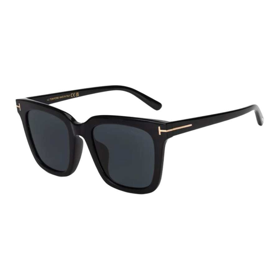 TOM FORD TOM FORD Plate Square Sunglasses Unisex Bright Black