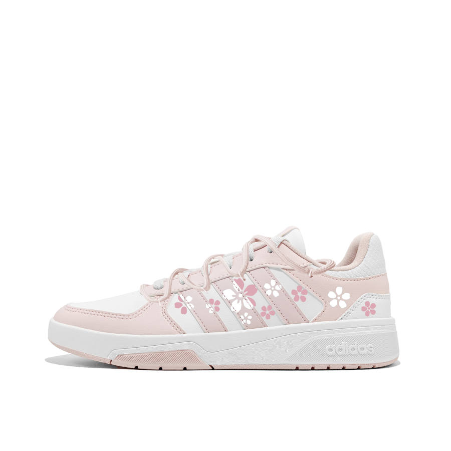 Adidas Adidas COURTBEAT Pink Cherry Blossom Dance, Zhuo Zhi Ye, Sweet Sister, Cute, Good Looking, Fashion Trend, Girlish Style