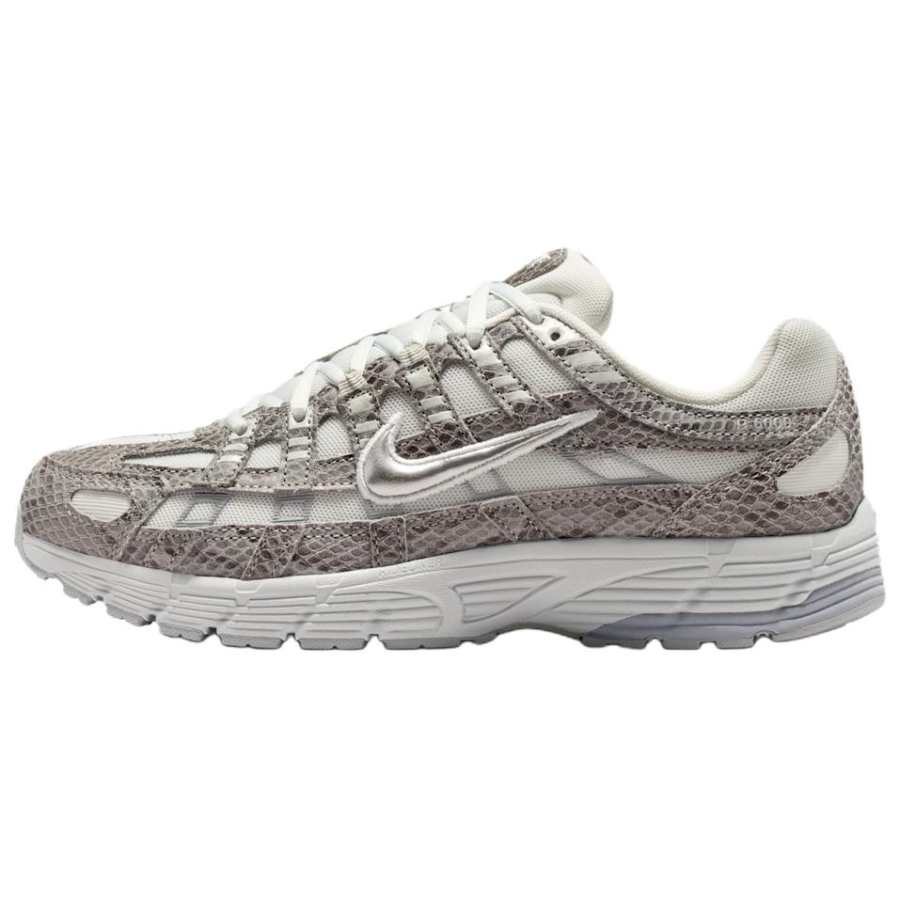 Nike Nike P 6000 Fabric Breathable Low top Running Shoes Women's Ecru Gray