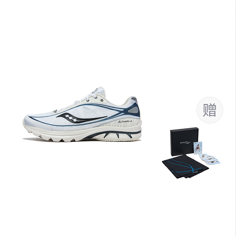 Saucony KINVARA 1 Abrasion Resistant Breathable Running Shoes, Thin Sole Shoes Unisex White