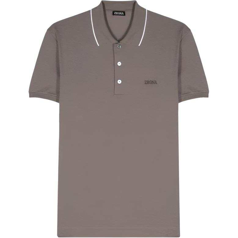 Ermenegildo Zegna Zegna Logo embroidered Polo Shirt