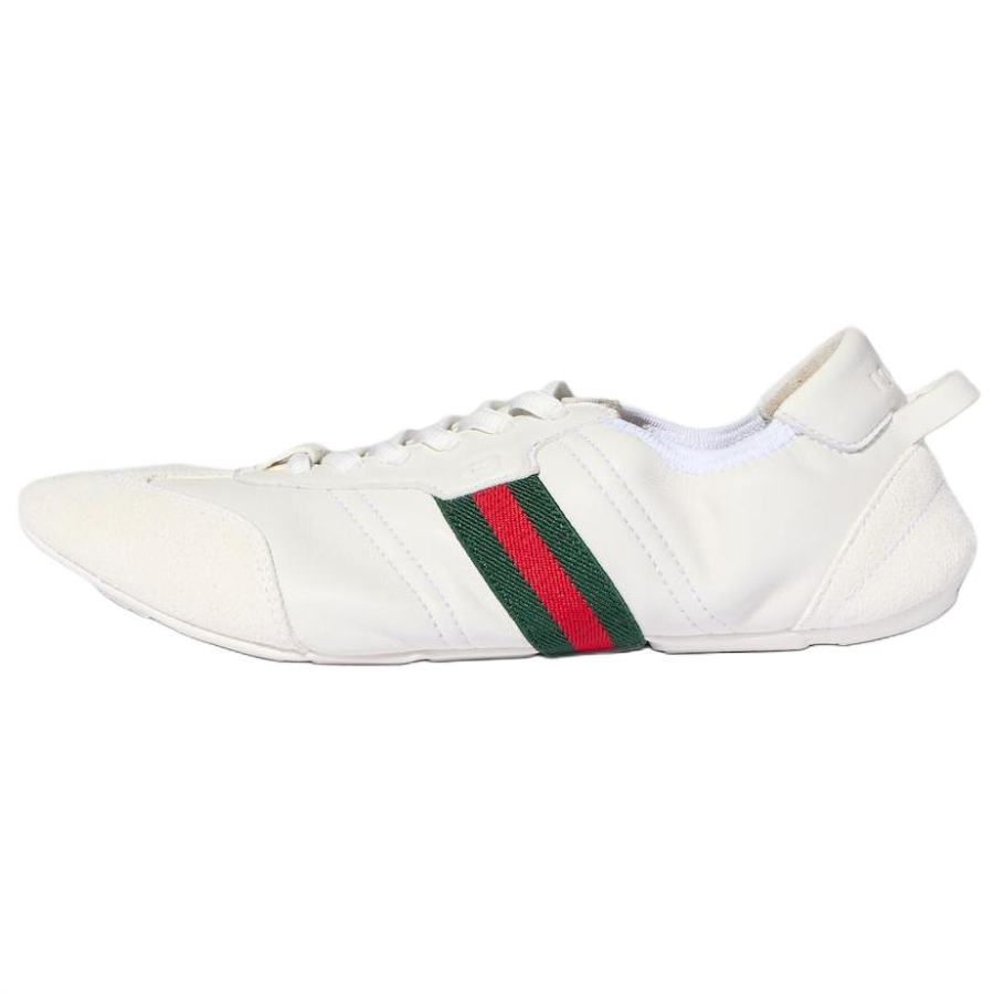 GUCCI Flex Leather, Suede Low top Casual Shoes Women's White