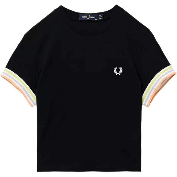 FRED PERRY T Shirts Women's Marine Blue NYX Crew Neck