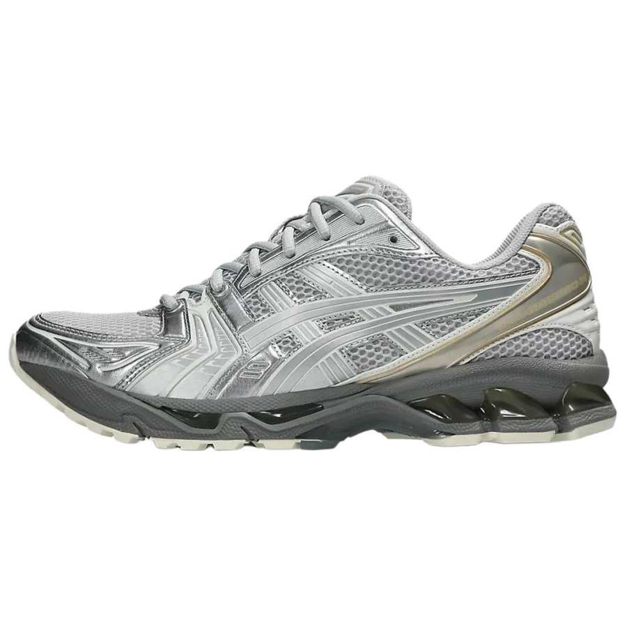 ASICS Gel Kayano 14 Cushioning Breathable Support Lightweight Running Shoes Unisex Silver Gray