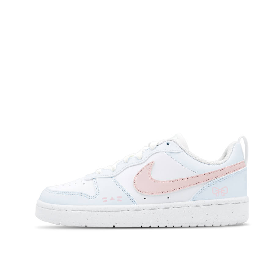 Nike Nike Court Pink Blue Kitten, Spring Limited, Versatile, Fresh Individual Cushioning Abrasion Resistant Breathable