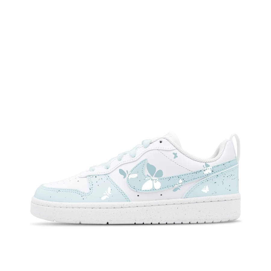 Nike Nike Court Borough Ice Blue Butterfly Shadow, Zuo's Enterprise, Dopamine Dressing, Good Looking, Fresh, Comfortable