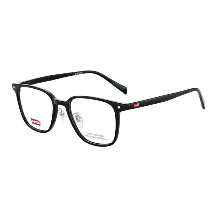 Levis Levis Injection Molding Square Prescription Glasses Unisex Bright Black
