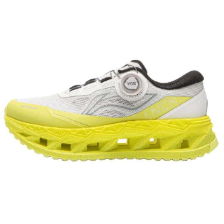 Li-Ning Li Ning Textile, TPU Rebound Cushioning Reflective Low top Running Shoes Women's Chalk Gray