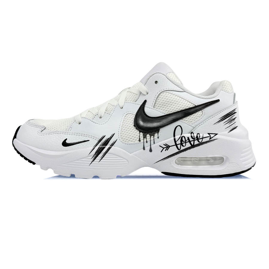 Nike Nike Air Max Fusion Mesh Low top Running Shoes Unisex White/Black